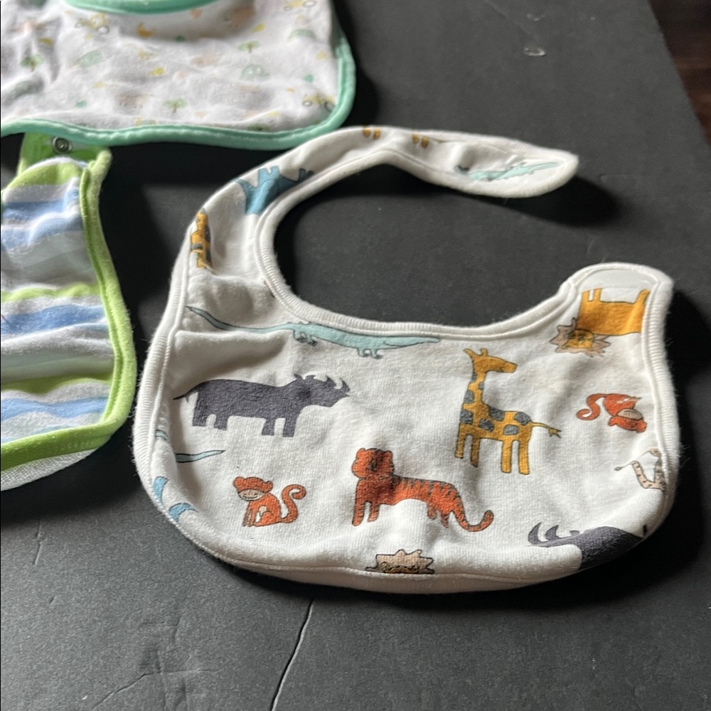 Carter's Multicolor Animal Print Baby Bib